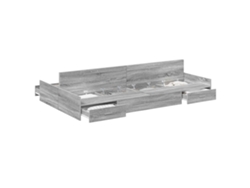 Maison Exclusive - Cama Con Almacenamiento Con Cabecera Gris Sonoma 120 X 200 Cm