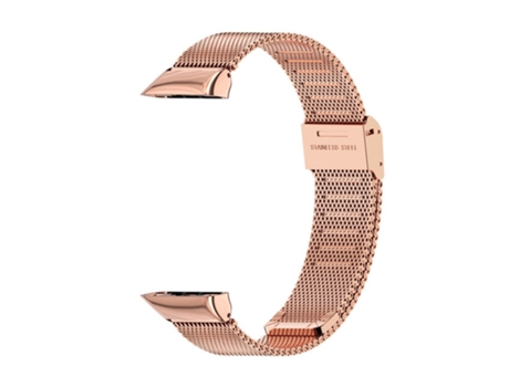 Correa Smartwatch para Huawei Band 6 / Honor Band 6/7 MIJOBS Milan Acero Inoxidable (Oro Rosa)