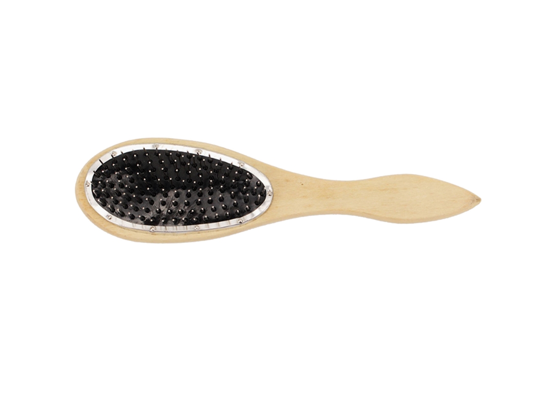 Pincel Para Pelucas Con Mango De Madera Exquisito Para Prevenir Frizz Y Estática