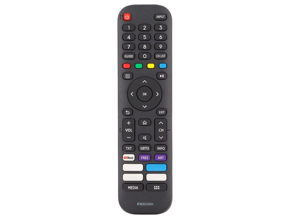 Mando A Distancia Universal De Repuesto Para Televisores Hisense H43a7500f, 43a7300f Y 43a7340f.