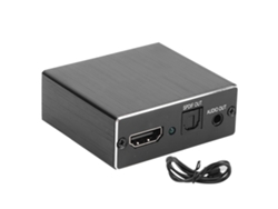 Divisor De Interfaz Multimedia Hd Con Extractor De Señal De 5.1 Canales Para Televisores Y Consolas De Videojuegos.
