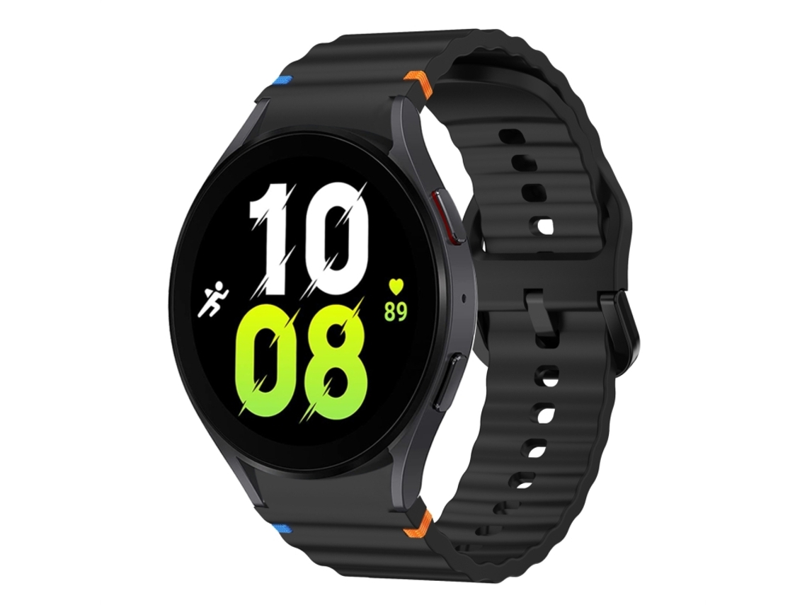 Correa para Samsung Galaxy Watch 5 (40 mm/44 mm) - Silicona cosida con diseño de ondas