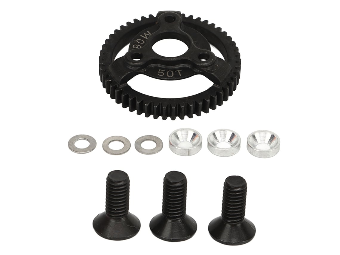 Juego De Engranajes Rectos De Acero Para Coche Rc Traxxas Slash 2wd 1/10 32p 0.8m 50d