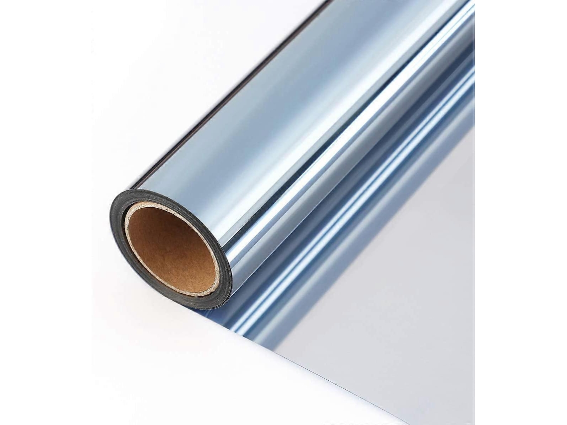Omni-pelicula De Ventana Espejo Unidireccional Privacidad Diurna Bloqueo De Calor Uv Control Para Hogar Y Oficina Azul-plata 23.6 Pulg