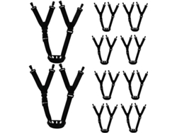 Juego De 10 Correas Ajustables Multipunto Para La Barbilla De Cascos, Kit De Repuesto Para Cascos
