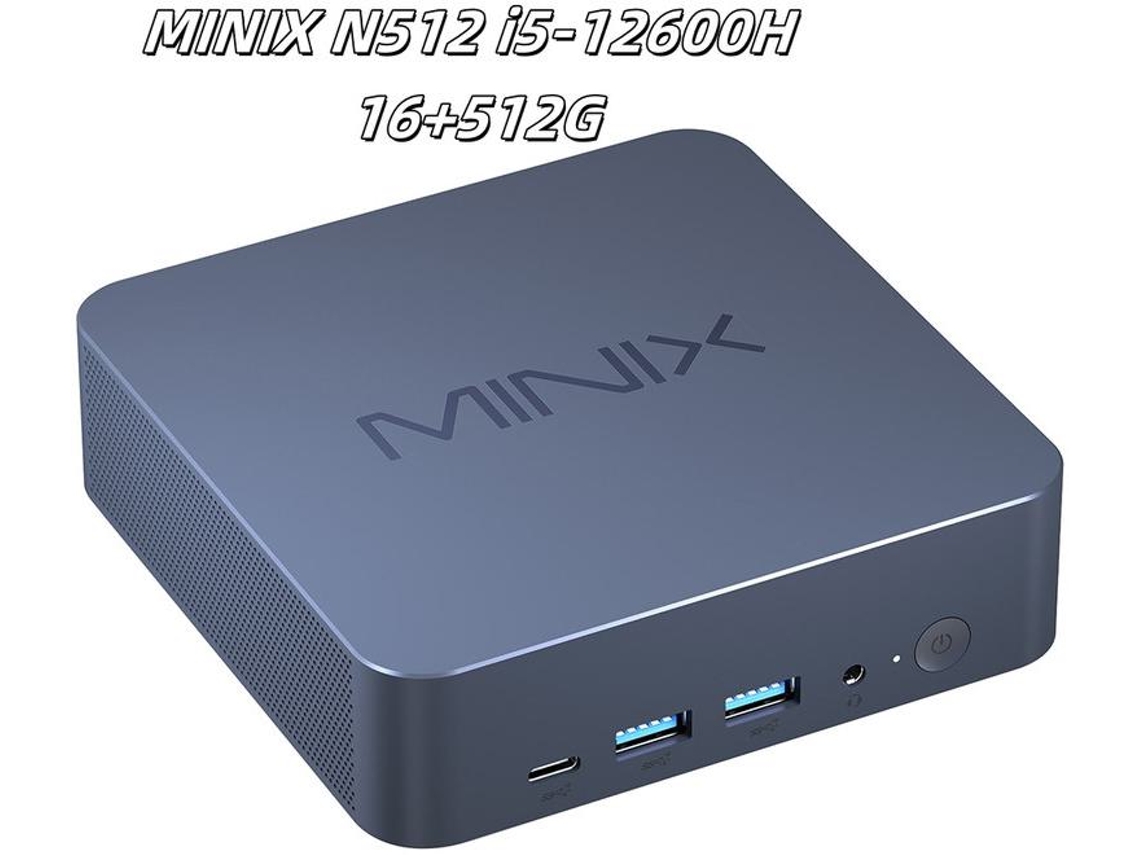 Mini PC Minix N512 Intel Core I5 12600h 12 Core Max 4.5 GHz 16 GB DDR5 Ram 512 GB SSD Wifi 6 Bluetooth 5.2