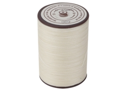 Hilo Encerado Para Coser Cuero, 0,45 Mm, 160 M/rollo, Poliéster Blanco Tipo Arroz Para Manualidades.
