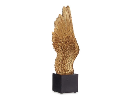 Figura Decorativa Dorado Alas De Ángel Poliresina (8 X 33,5 X 13 Cm)