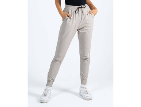 Joggers Básicas SAVAGE Crew Poliamida Mujer (L - Beis)