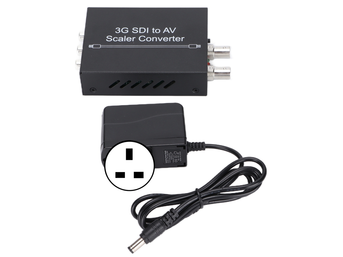 Conversor Sdi A Av+sdi, 3g/hd/sd-sdi A Rca, Divisor De 1 Entrada Y 4 Salidas
