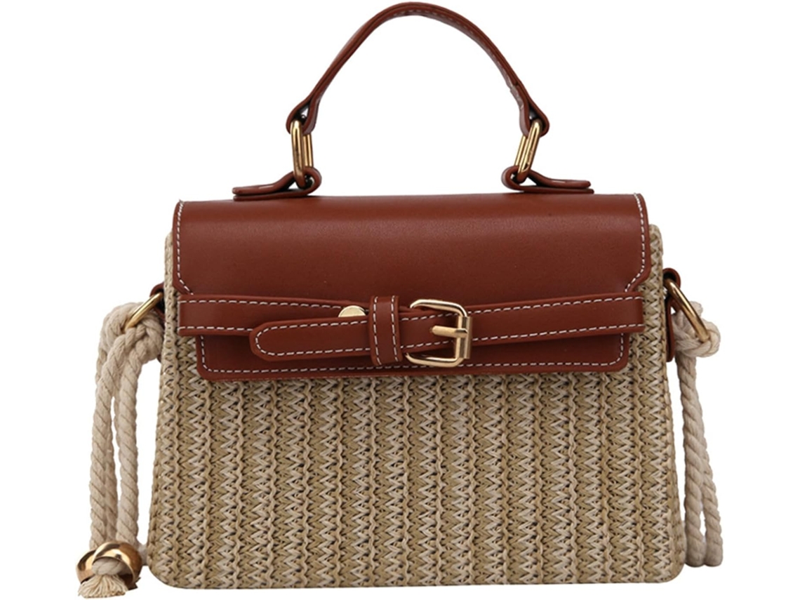 Bolso De Mano Tejido Impermeable, Bolso De Hombro Ligero Con Malla Abierta