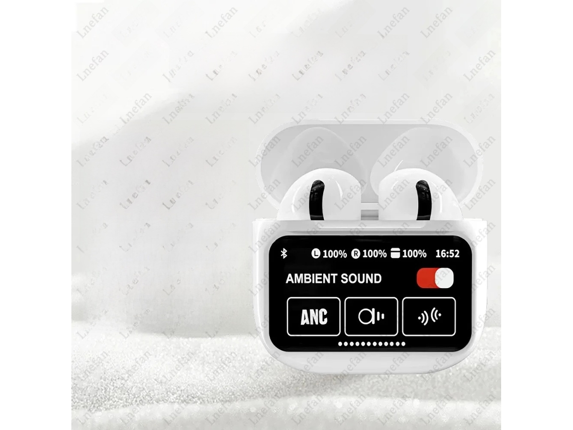 Auriculares Inalámbricos Con Pantalla Lcd, Controles Táctiles, Cancelación De Ruido, Graves Potentes Y Batería De Ultra Larga Duración.
