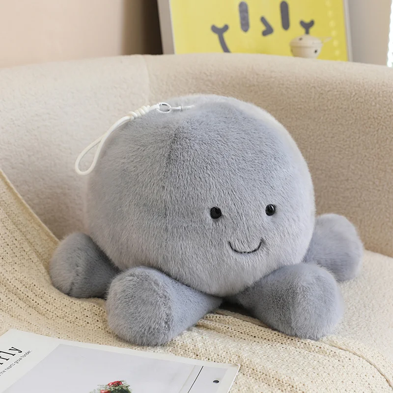 (gris 35cm) Lindo Peluche De Medusa Simulada De Dibujos Animados, Juguete De Peluche De Animal Marino