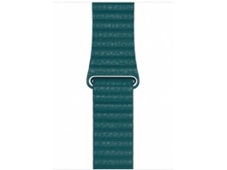 44MM PEACOCK LEATHER LOOP - LARGE