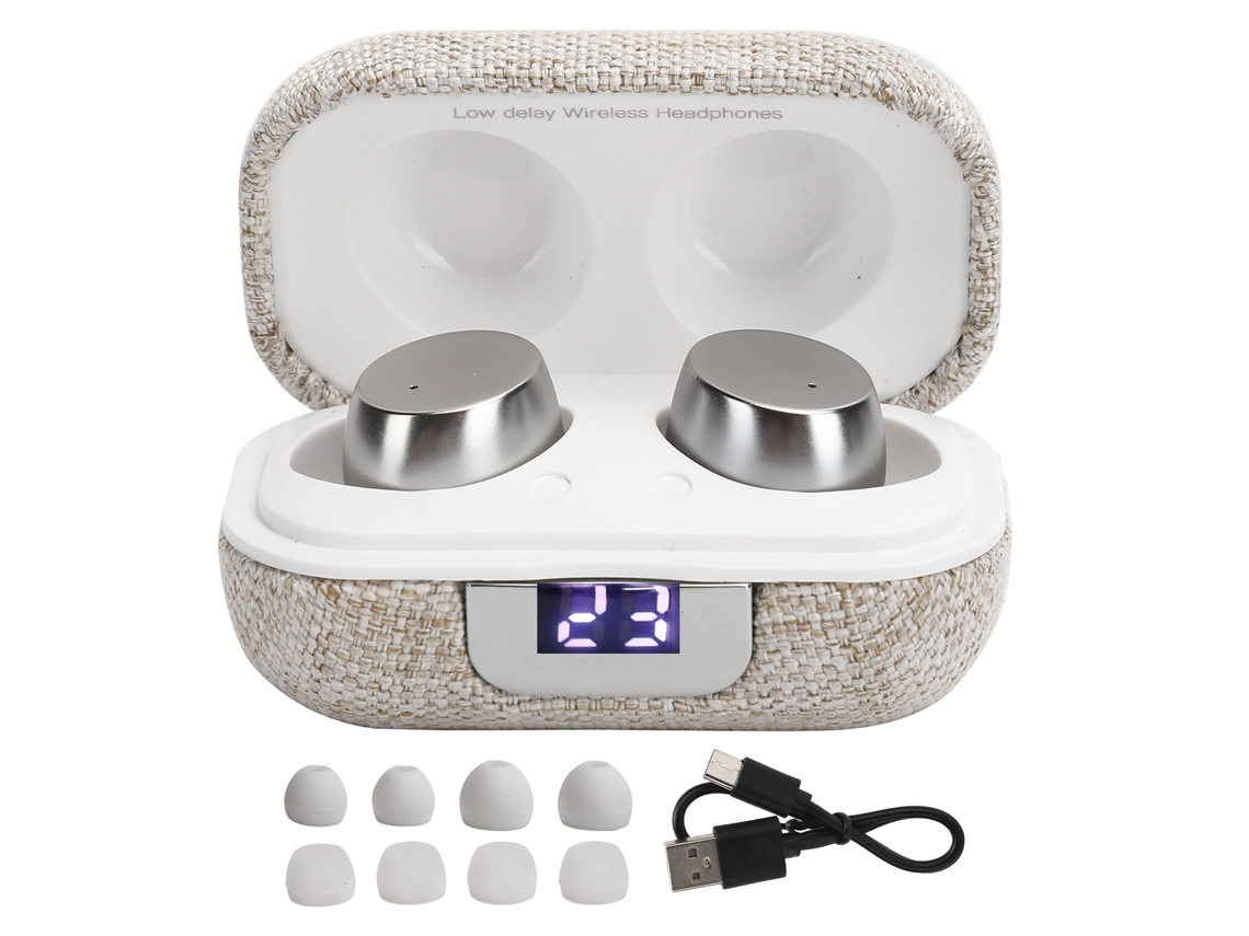 Auriculares Bluetooth N80 Tws Con Pantalla Digital Táctil Inteligente Para Deportes - Blanco