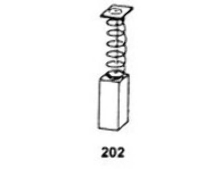 Asein Carbon Cepelles 0211 para Black & Decker 6x8x16 mm