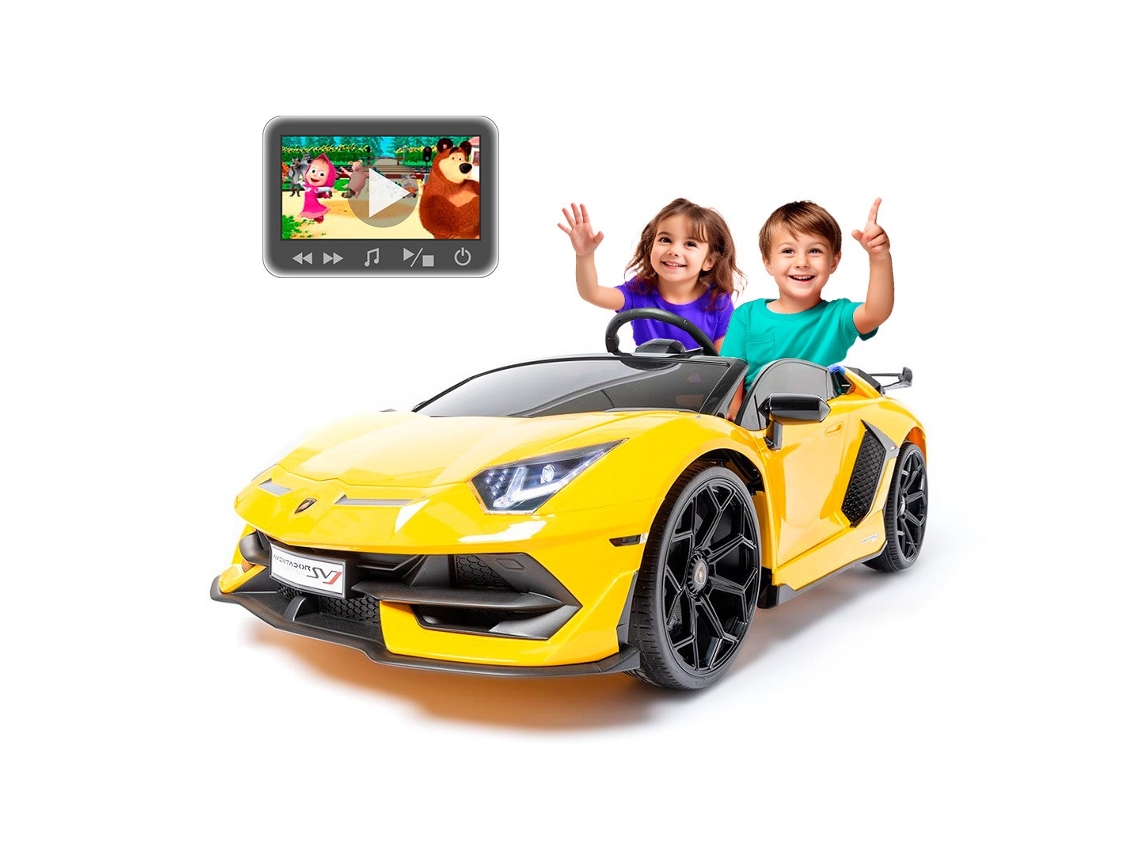 Coche eléctrico para niños Lamborghini Drift E 24v Amarillo Ataa