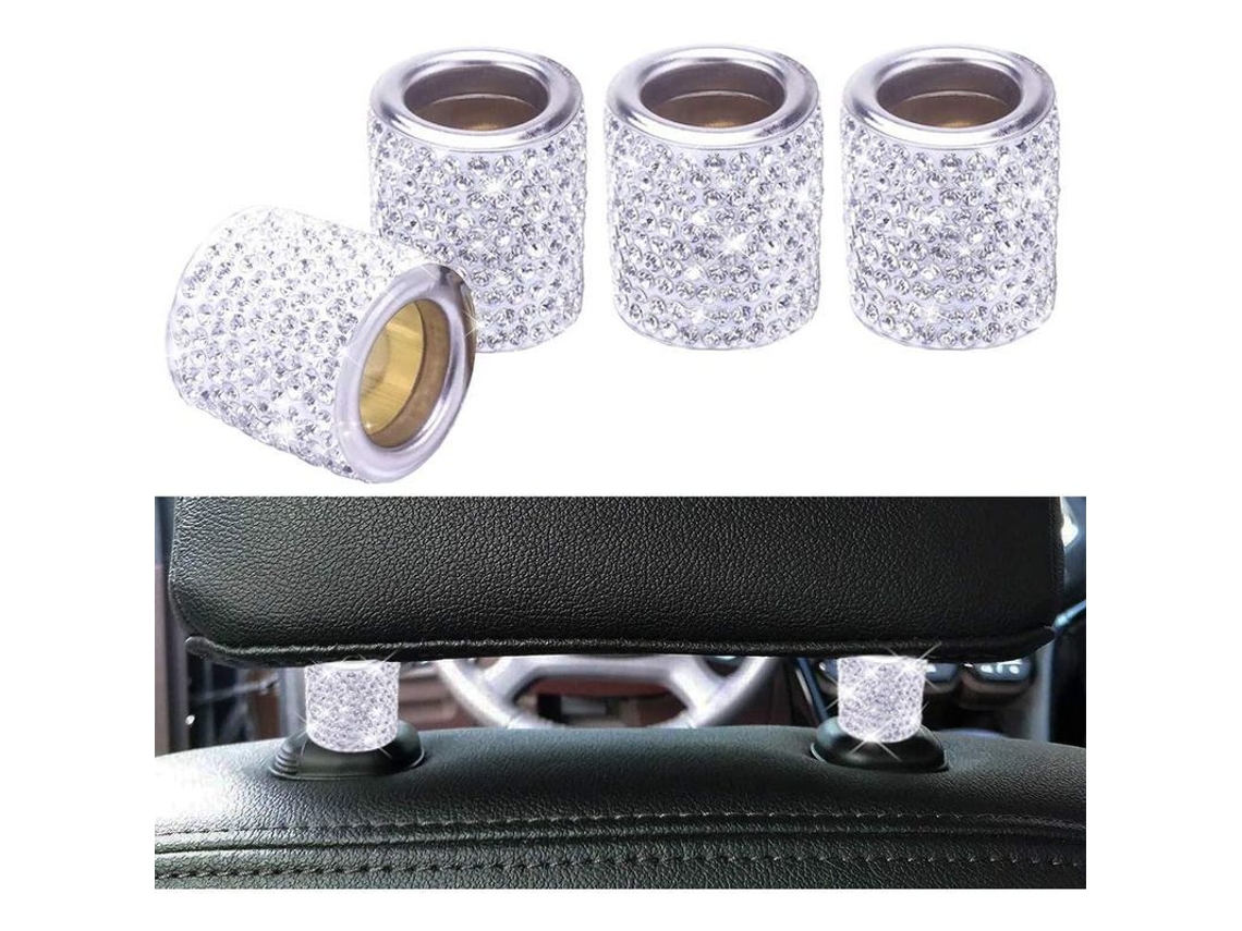 Collar De Reposo De Cabeza Para Coche Con Cristales Diamante Decoración Interior Suv Camión Lujo