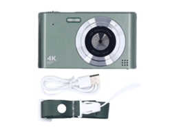 Cámara digital 4K de 48 MP para vlogging, mini cámara CCD retro compacta, ideal para grabación y fotografía.