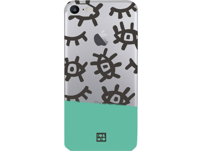 Carcasa iPhone 7, 8 IO&MIO Eyes Transparente