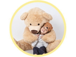 Peluche FAMOSA Peluche Grande Oso Con Lazo (140 cm)