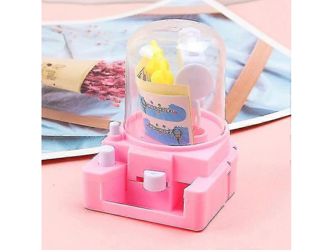 Mini Máquina De Caramelos Portátil Con Garra (rosa): Diversión Y Entretenimiento Para Fiestas De Cumpleaños Y Niños.