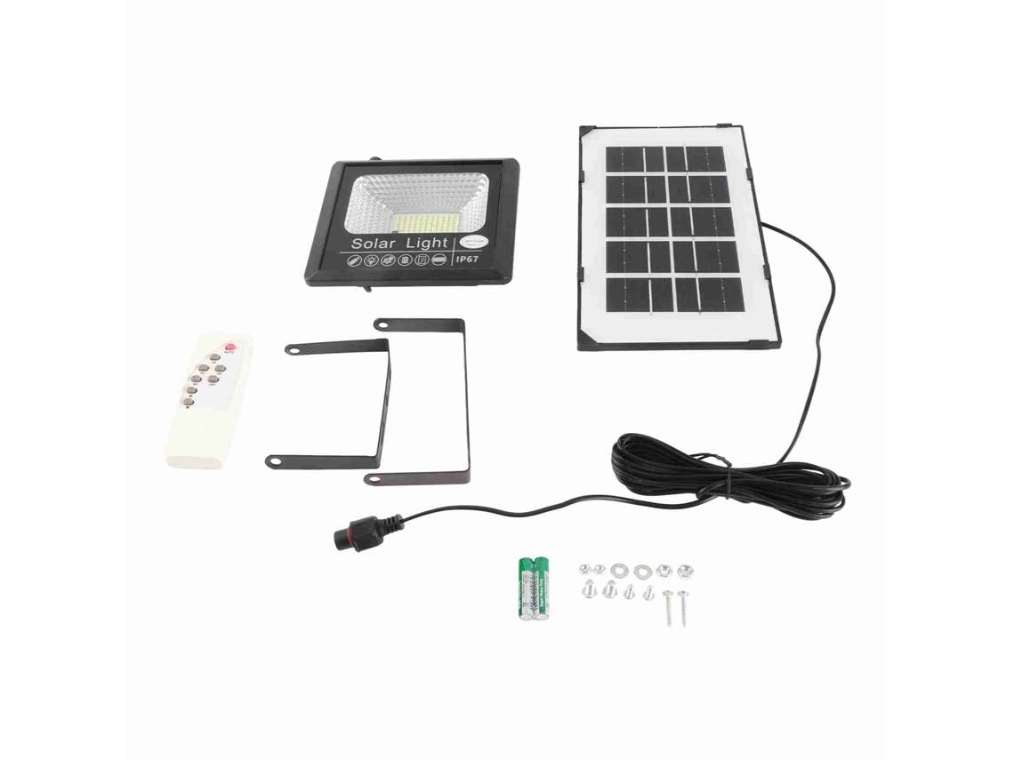 2026-lámpara Solar De Calle 30w 100led Con Control Remoto, Impermeable, Luz De Proyección Super Brillante Para Jardín Exterior