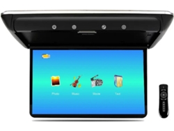 Monitor De Techo Para Coche De 15,6 Pulgadas, Pantalla Abatible 1080p, Reproductor De Vídeo Hd