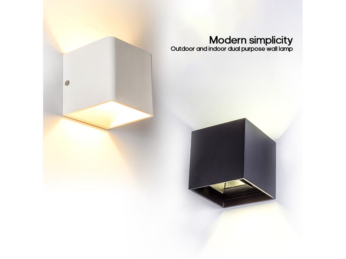 2026-lámpara De Pared Led Ajustable Cubo Impermeable Aluminio Para Baño Hogar Exterior Jardín Porche Decoración Moderna Industrial