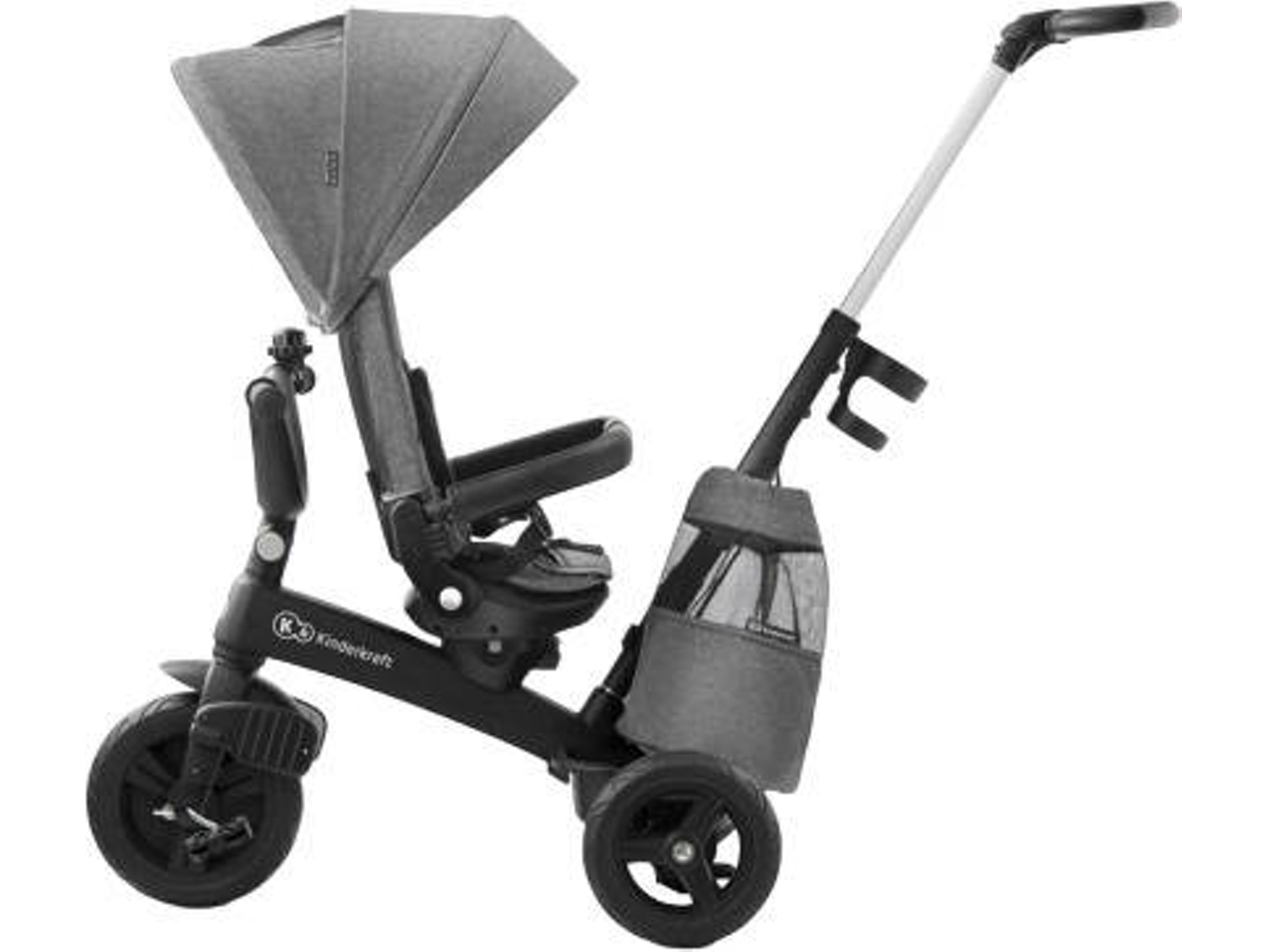 Triciclo KINDERKRAFT 5 In 1 Easytwist Platinum Gris