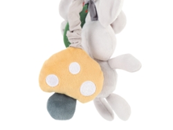 Conejo De Peluche Colgante Para Bebé Con Clip Para Cuna, Cochecito Y Para Viajes.