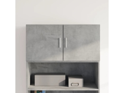 Armario De Pared Madera Ingeniería Gris Hormigón 80x42,5x40 Cm