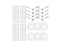 Piezas de repuesto para el robot aspirador J3: accesorios, cepillo lateral, filtro HEPA, mopa.