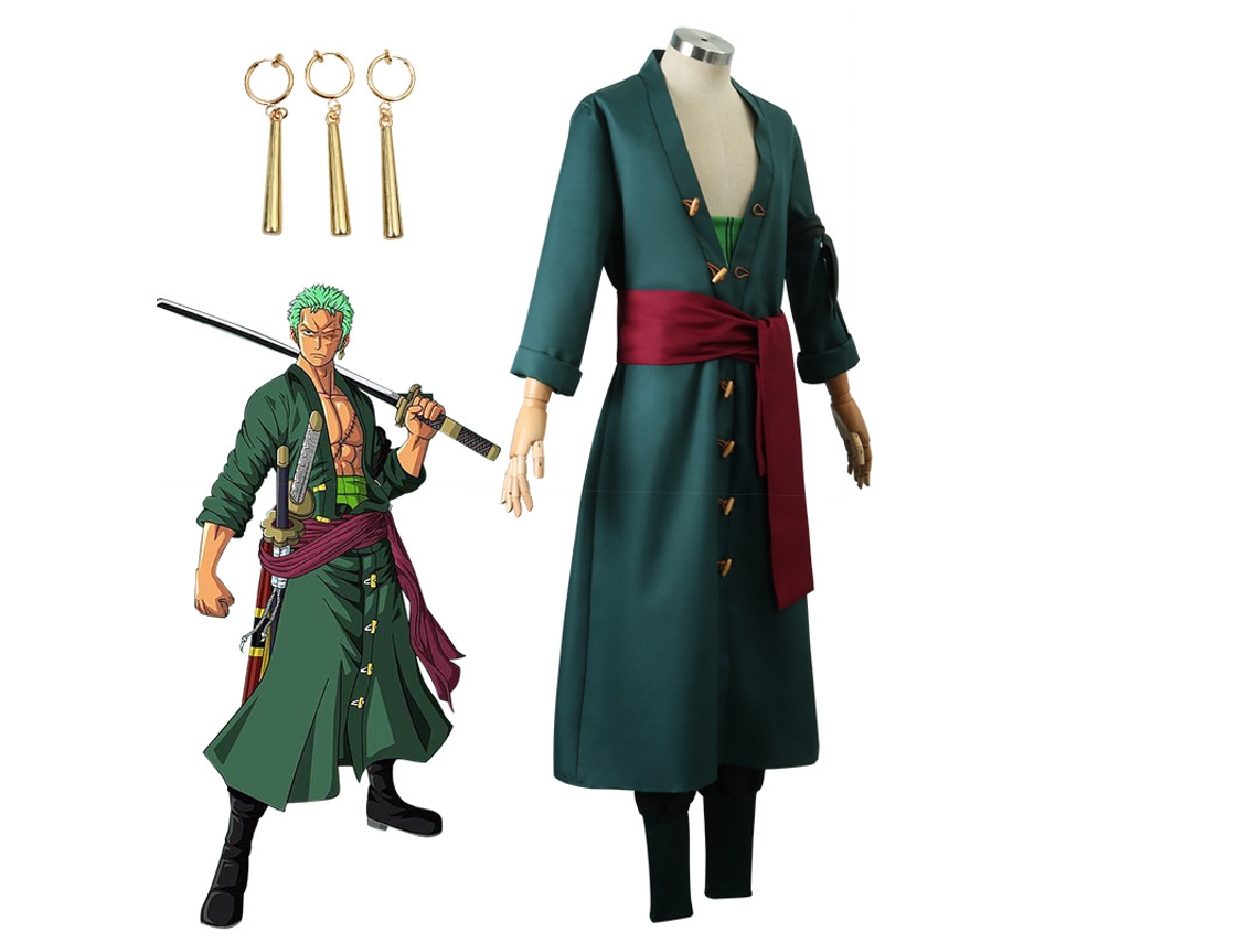 Disfraz completo de One Piece Zoro Cosplay S