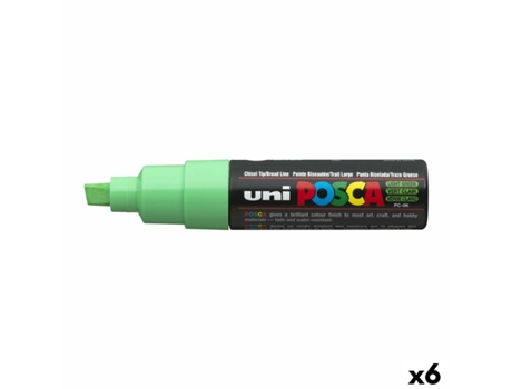 Rotulador POSCA Pc-8K Verde Claro 6 Unidades