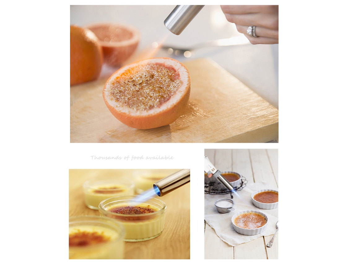 Soplete De Gas Para Cocinar, Mini Soplete Culinario Con Encendido Automático Para Pasteles, Postres Y Acampada.