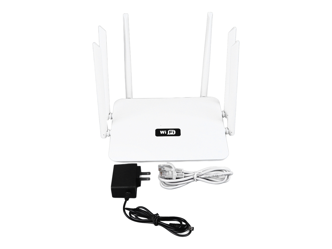 Router Wifi Inteligente 300m De Alta Velocidad Con 1 Puerto Wan 4 Puertos Lan Y 6 Antenas Inalámbrica Para El Hogar
