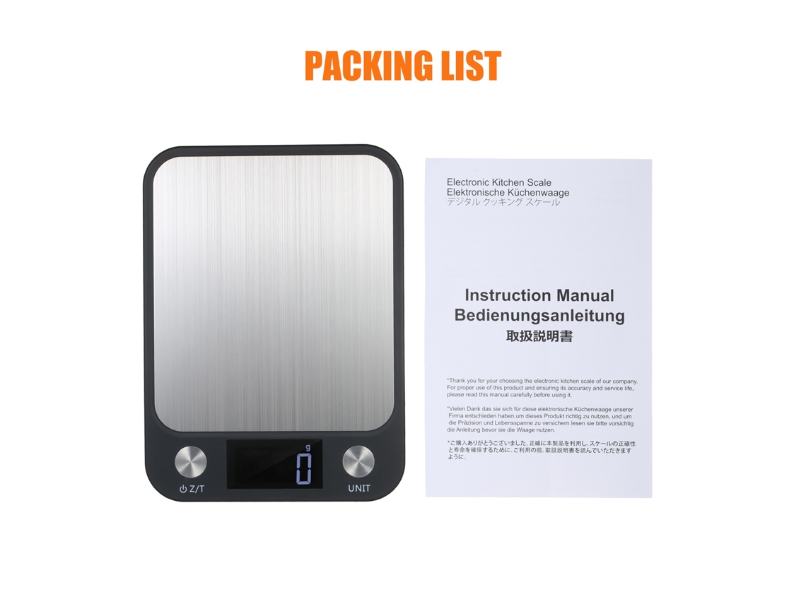 Balanza Digital De Aluminio Con Precisión De 10 Kg/1 G, Pantalla Lcd Y Superficie Impermeable.
