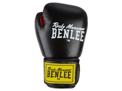 Luvas de Boxe de Couro Fighter Preto 14 Ozbenlee