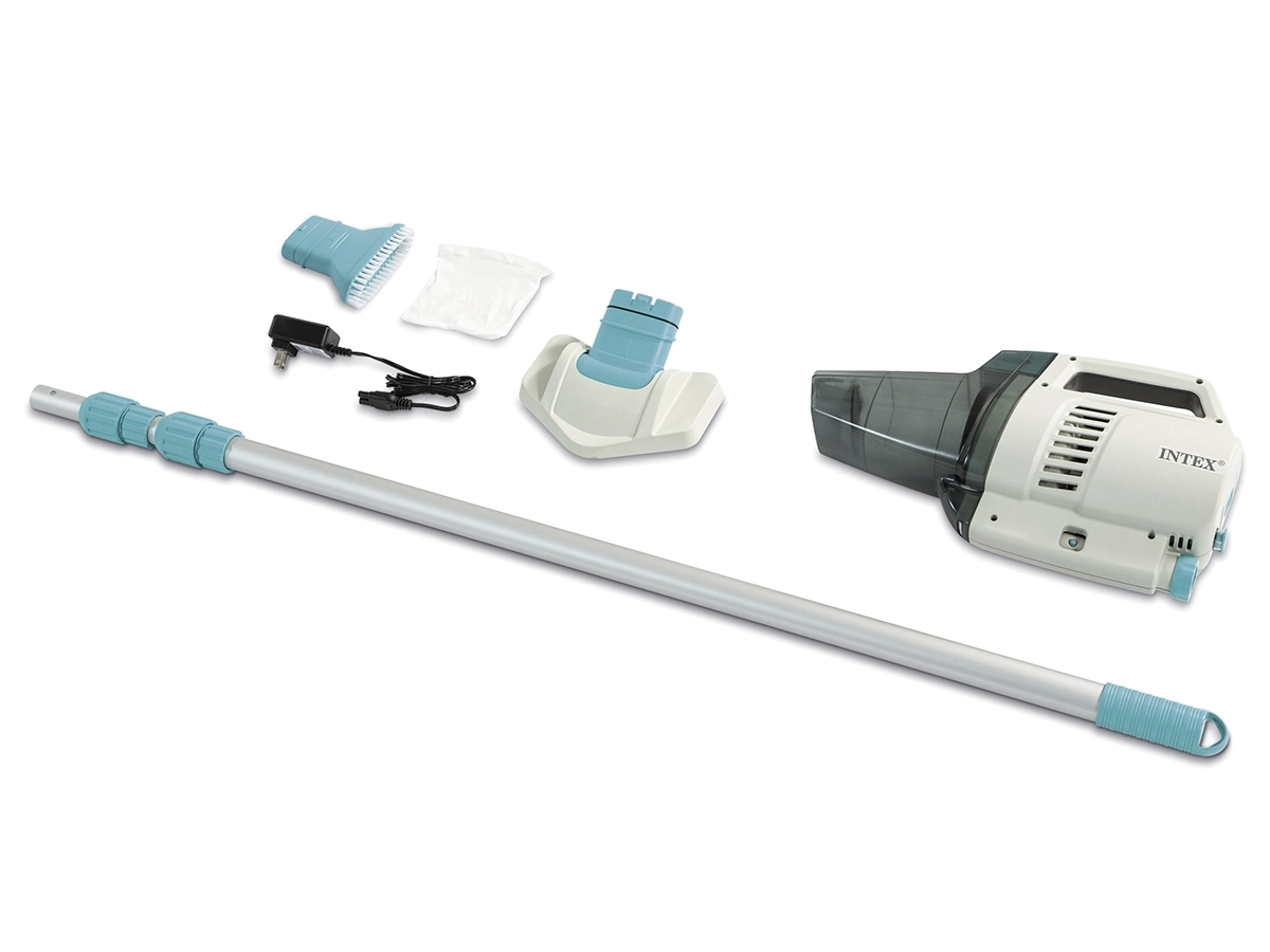 Aspiradora INTEX recargable de piscina y spa blanco