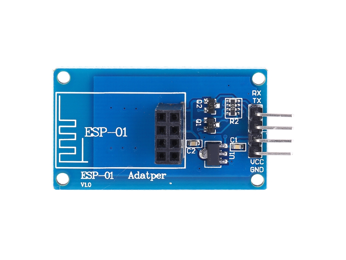 2pcs Módulo Adaptador Wifi Inalámbrico Esp8266 Esp-01 Módulo De Paso Transparente 3.3v5v