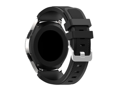 Correa de Silicona textura sarga ajustable para Samsung Galaxy Watch 46mm - negro