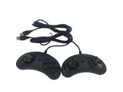 Mando De Juegos Clásico Usb Con Cable Y 6 Botones, 1 Par