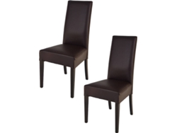 Conjunto de 2 Cadeiras T M C S Luisa (Castanho Moka - 99x46x55 cm - Madeira)