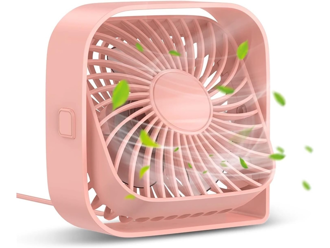 Ventilador De Escritorio Usb Potente Flujo Aire Y Funcionamiento Silencioso Mini Ventilador Mesa Tres