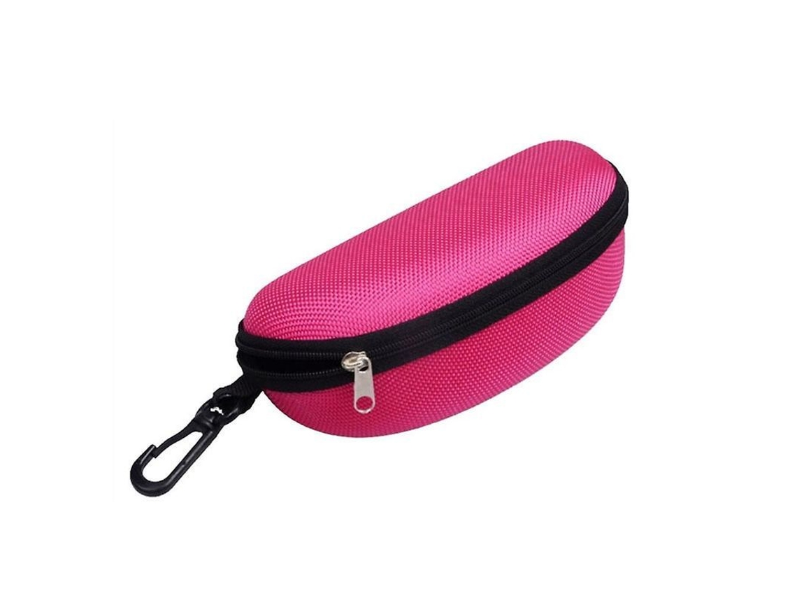 Estuche Protector Grande, Sólido E Impermeable Para Gafas De Sol Para Adultos, Color Rojo Océano.