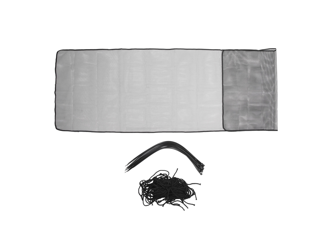 Red De Seguridad De Malla Gruesa De 300x90 Cm Para Barandilla De Balcón, Escalera, Protección Infantil, Color Negro.