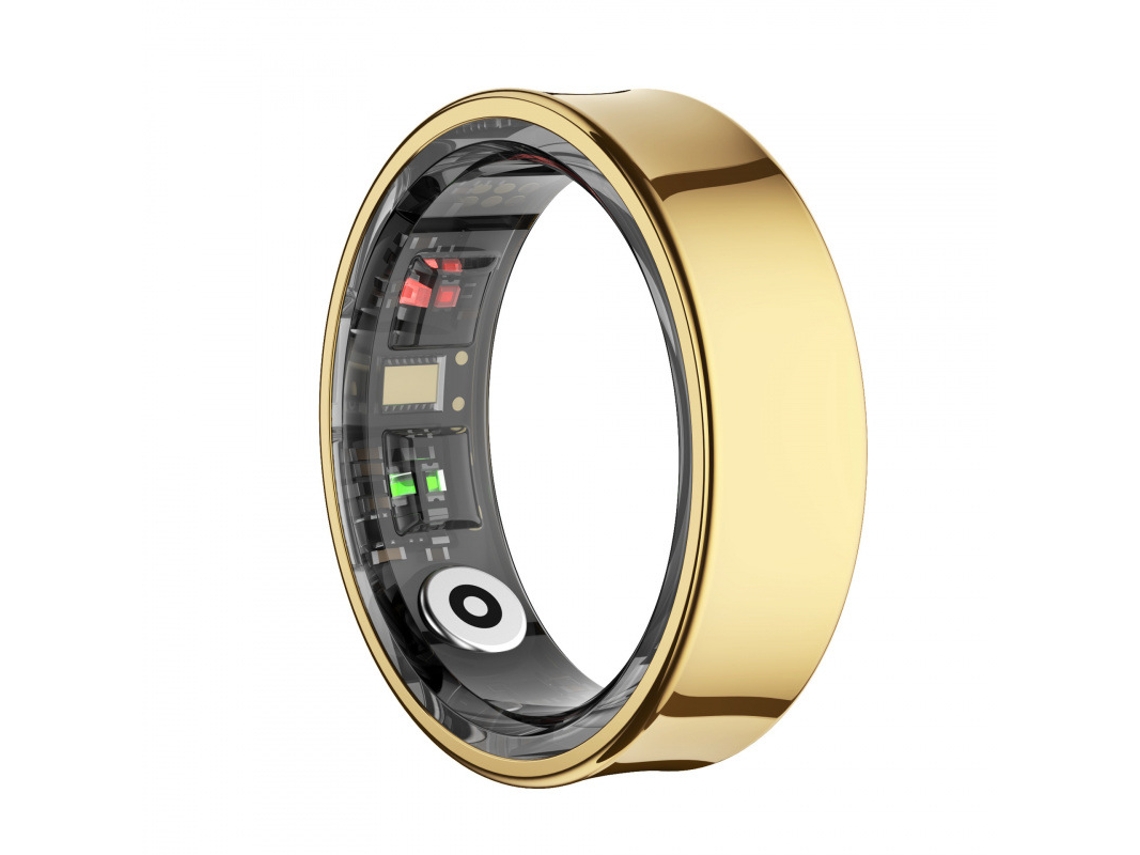 Anillo Inteligente, Monitorización Frecuencia Cardíaca/oxígeno Sangre/sueño/pasos, Resistente Al Agua, Bluetooth, Control Cámara, Estuche De Carga.