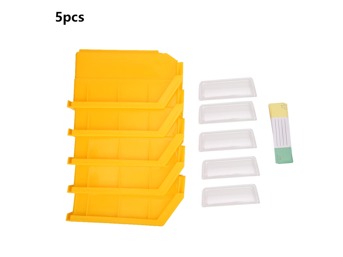 Caja organizadora de herramientas de pared de 5 piezas para tornillos, tuercas y accesorios para taller/garaje (140x105x75)