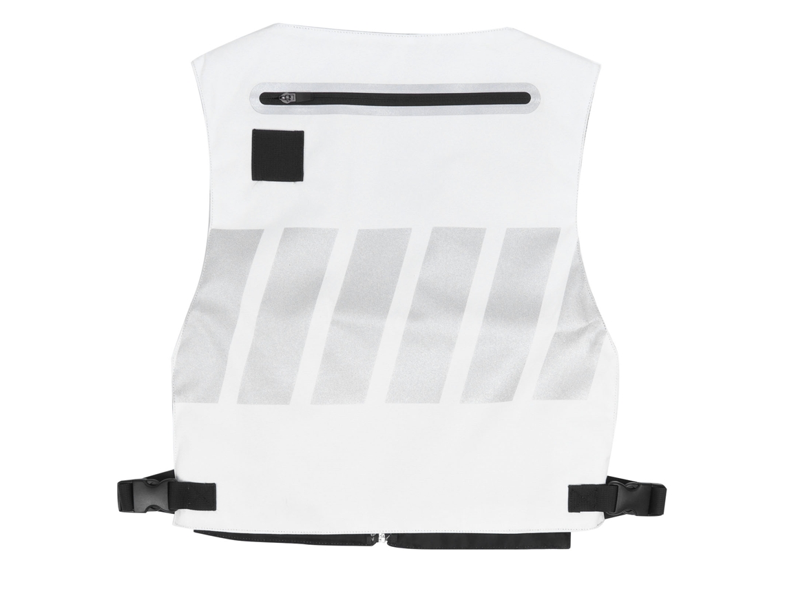 Chaleco reflectante de seguridad para ciclismo, blanco, tejido Worten